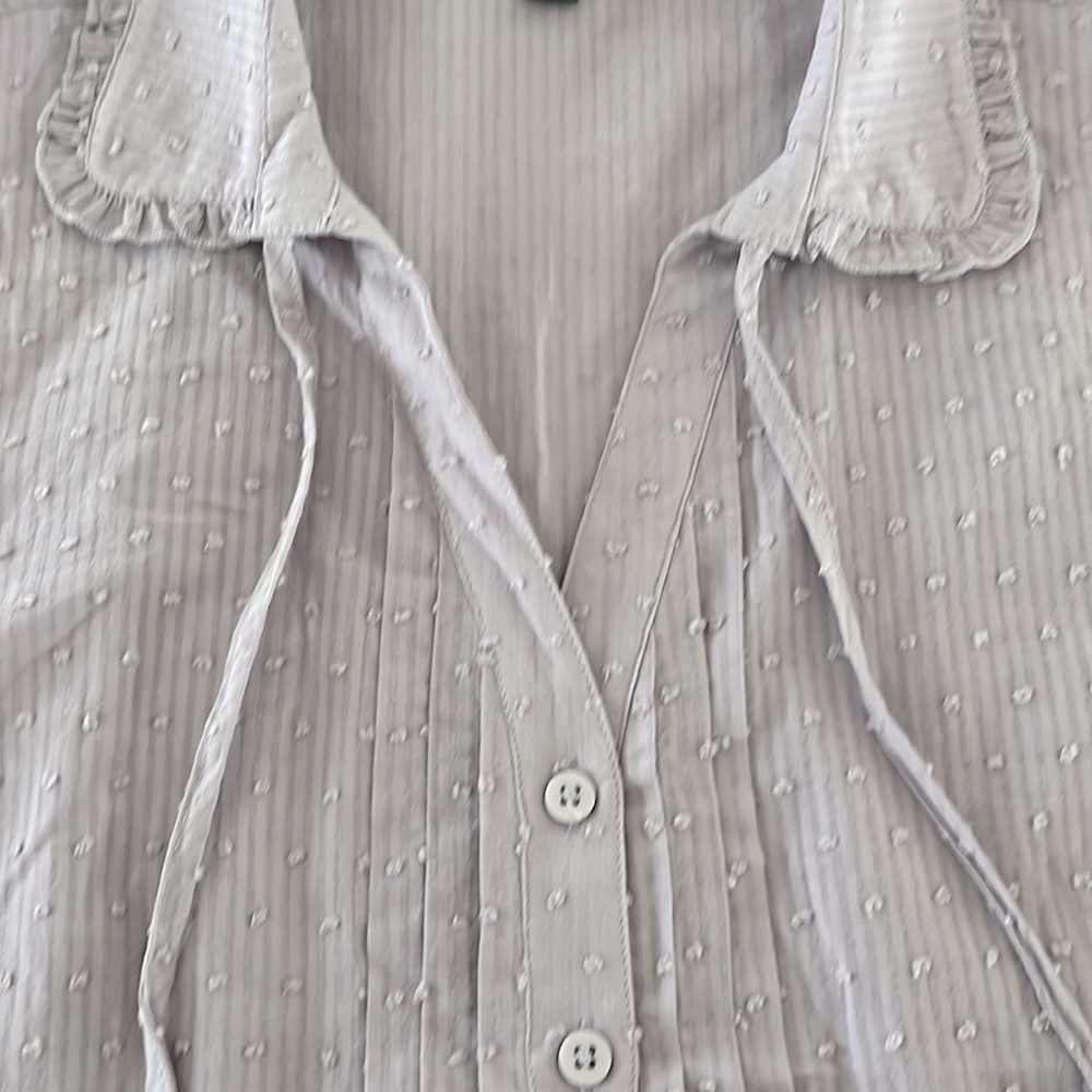 Modcloth chenille dot sleeveless blouse - Picture 2 of 5